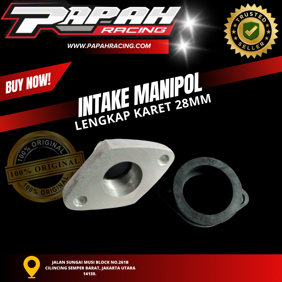 INTAKE MANIPOL LENGKAP KARET 28MM